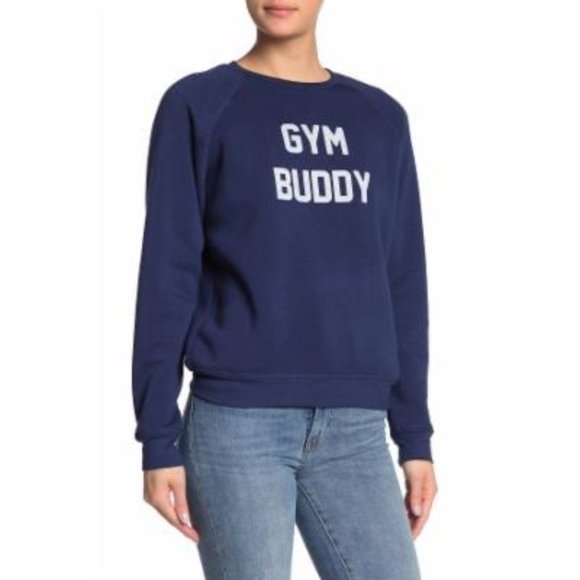 PST Reversible "Gym Buddy / Drinking Buddy" Crewneck Sweatshirt - NWT - Size XS - Picture 2 of 2